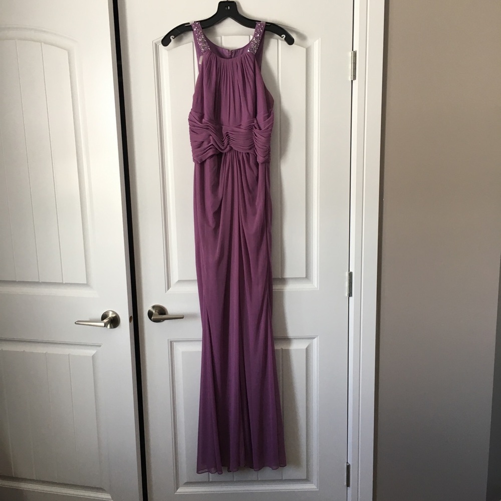 David’s Bridal Long High Neck Gown - Picture 2 of 9